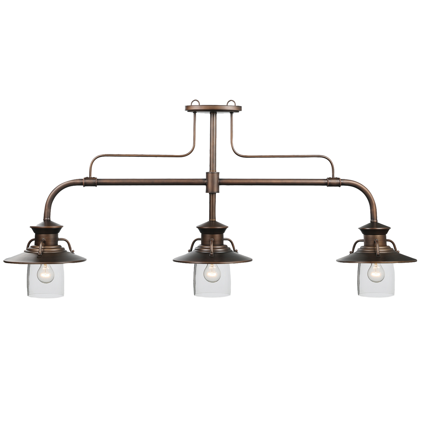 Edison Bronze Bar 3 Light Billiard Light