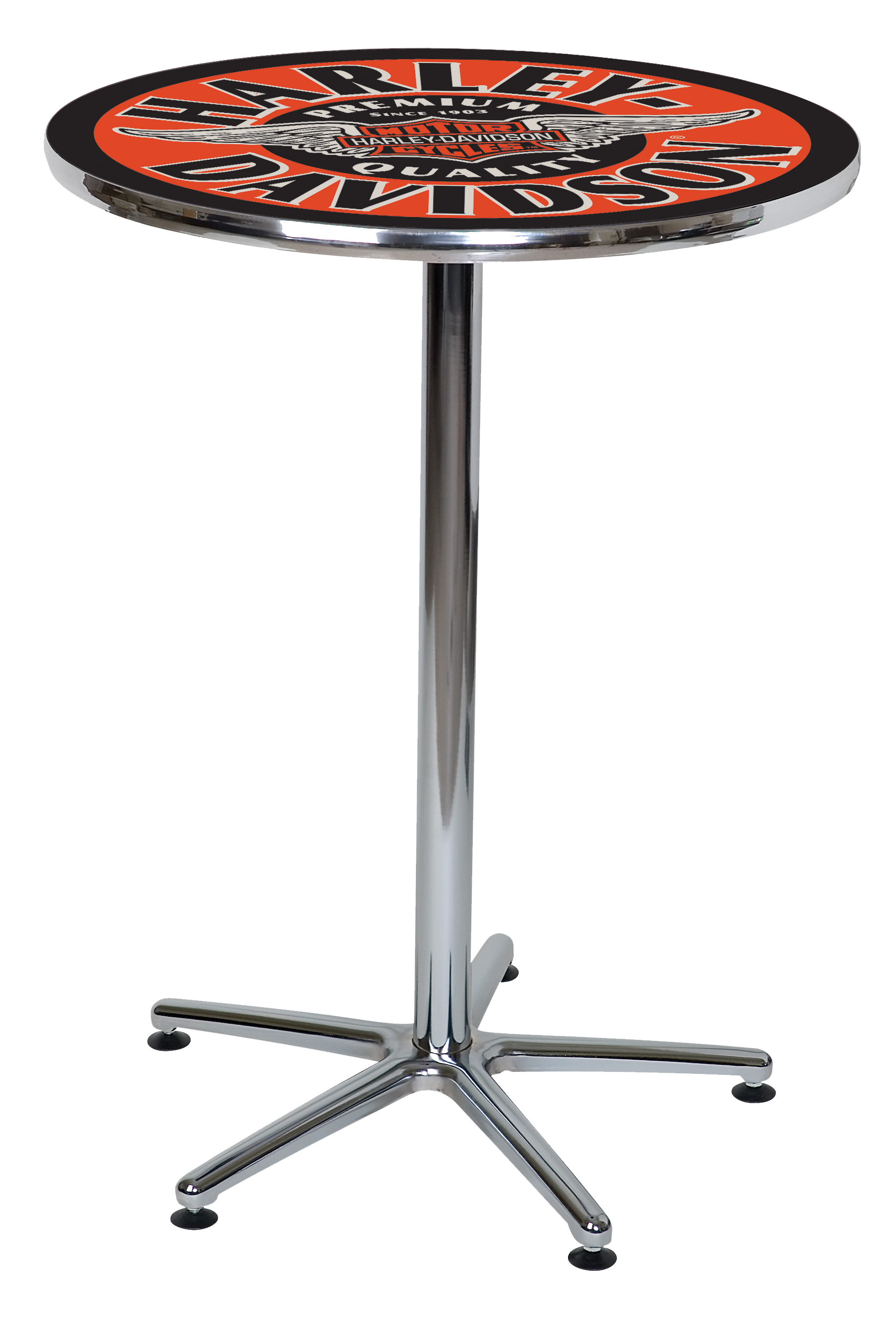 Harley davidson pub top table and stools