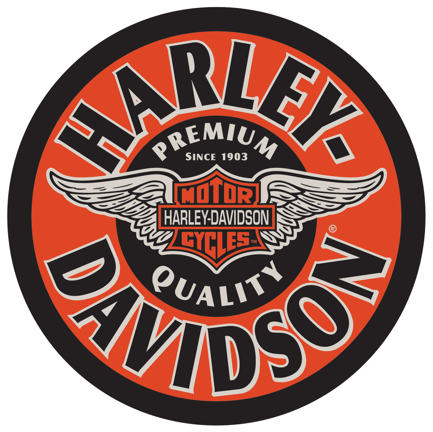 Harley Davidson Winged B&S Cafe Table
