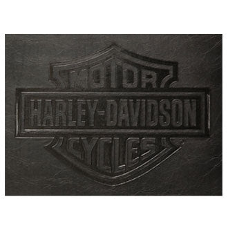 Harley Davidson Bar & Shield Flames Bar Stool with Backrest