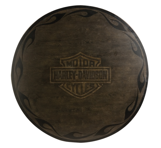Harley Davidson Bar & Shield Flames Poker Table