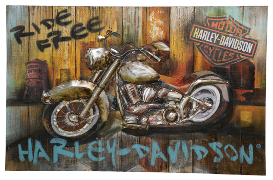 Harley Davidson Ride Free Wall Art