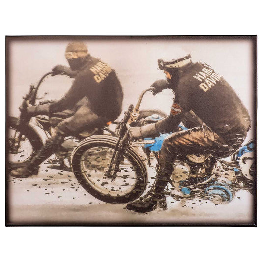 Harley Davidson Racing Canvas Print