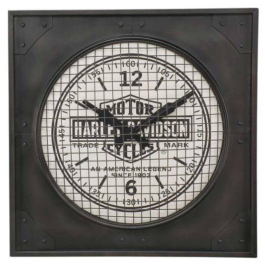 Harley Davidson Industrial Metal Clock