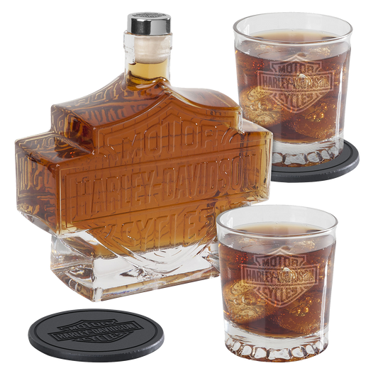 Harley Davidson Bar & Shield Decanter Set