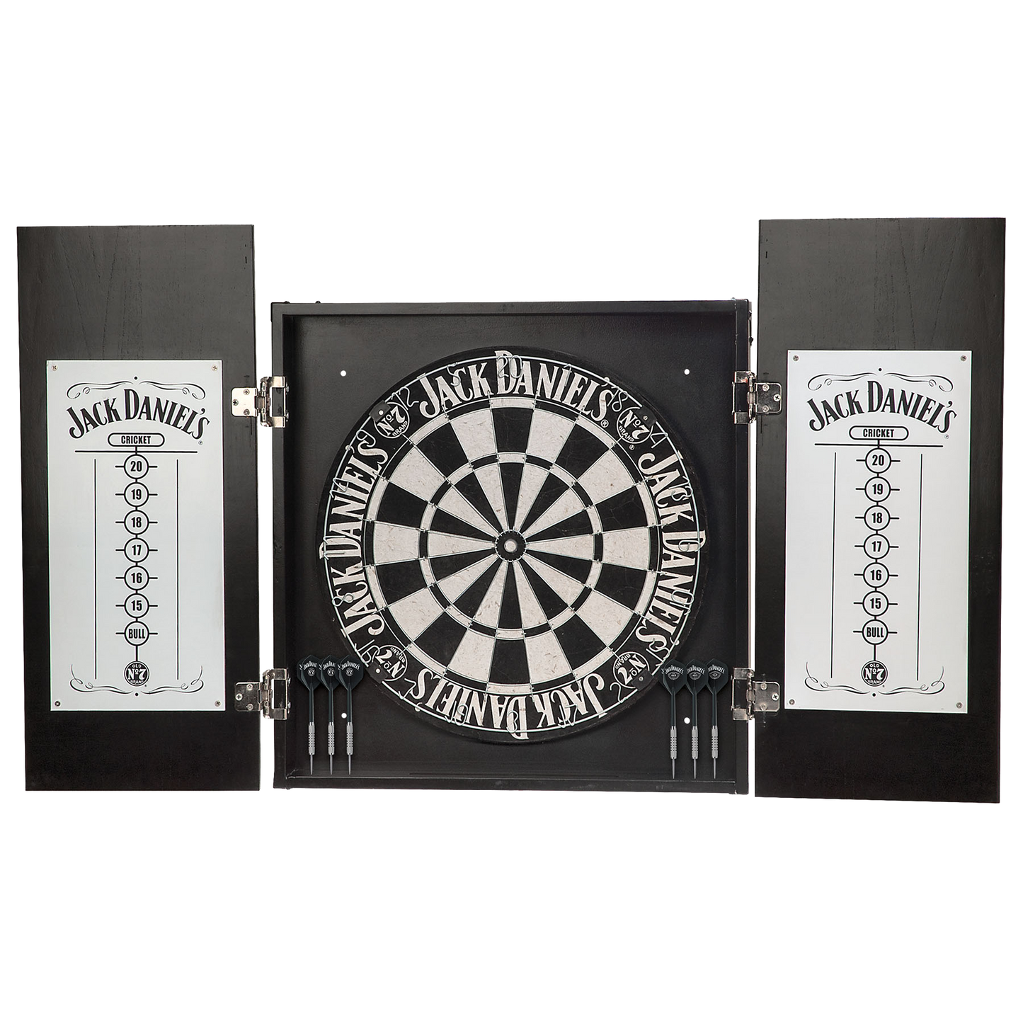Jack Daniel's® Old No. 7 Dartboard Cabinet Set