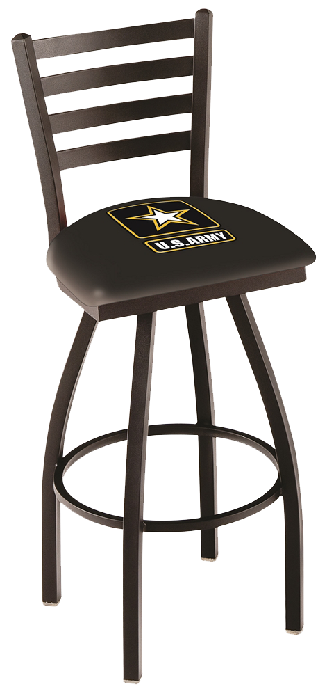 US Army Bar Stool with Back