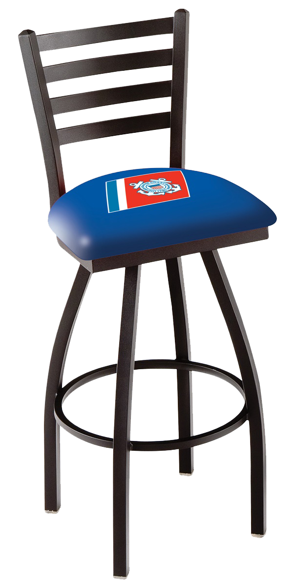 US Coast Guard Bar Stool with Back