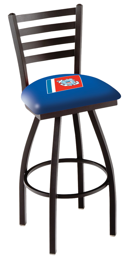 US Coast Guard Bar Stool with Back