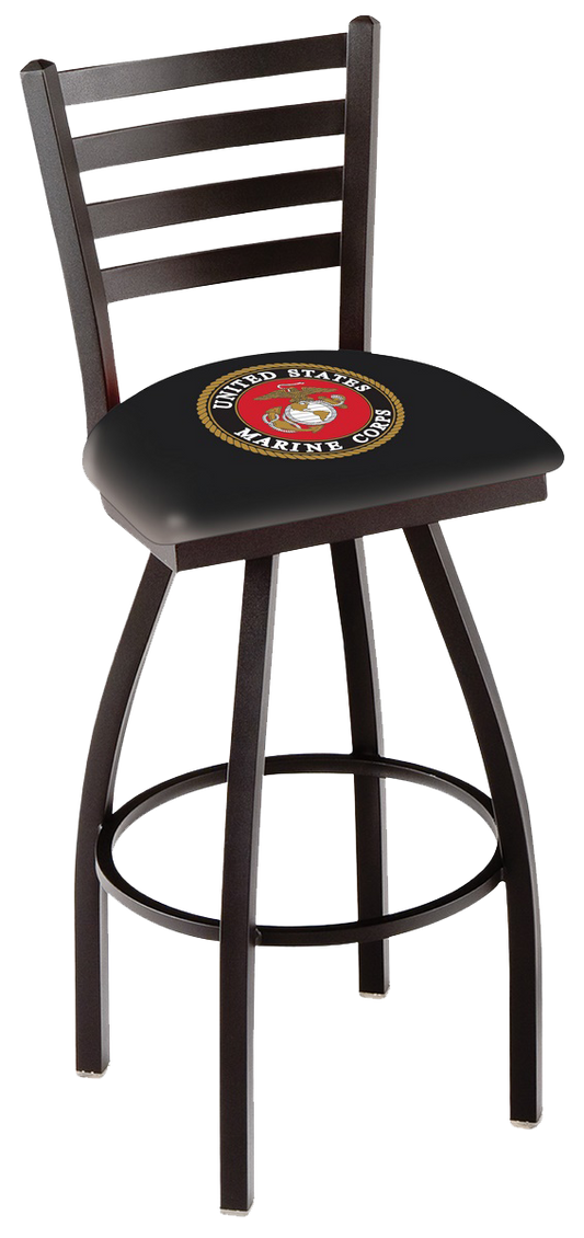 US Marine Corps Bar Stool with Back
