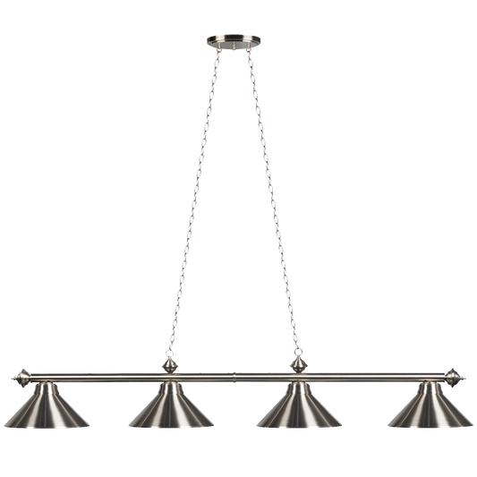 Stainless Steel 4 Light Billiard Light