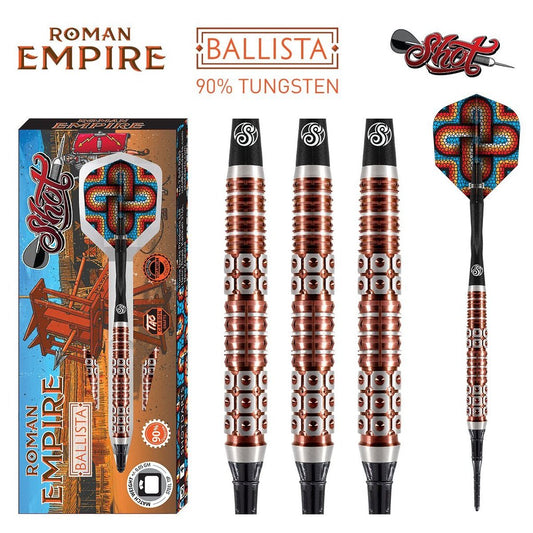 Shot Darts Roman Empire Ballista Soft Tip Dart Set - 18 gm
