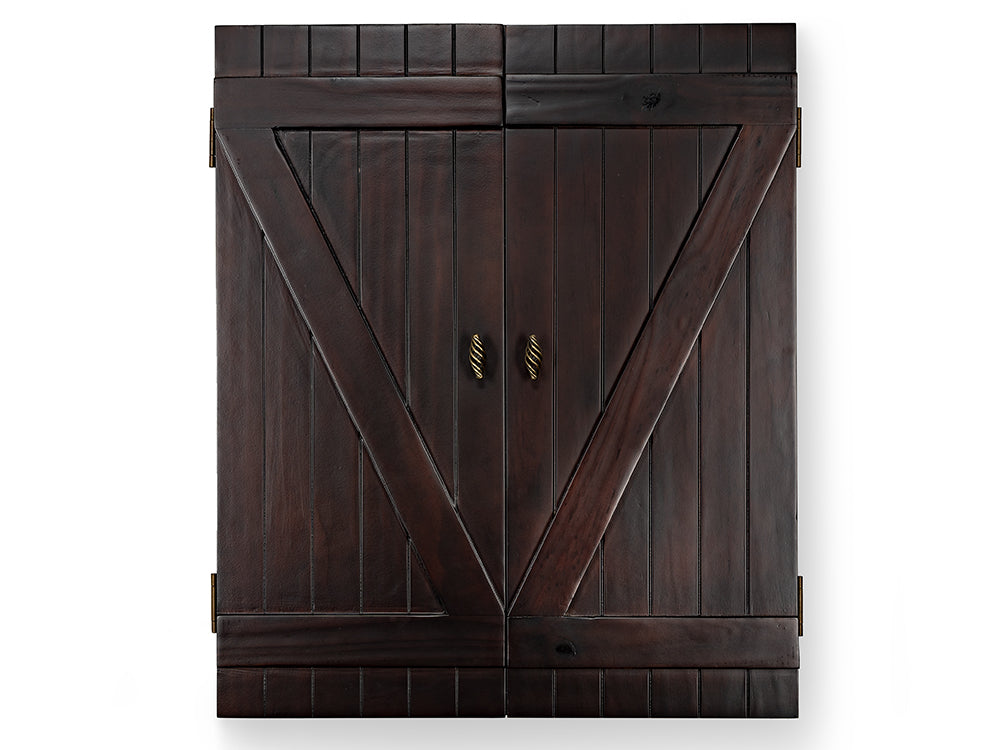 Presidential Rustic Chocolate Dartboard Cabinet