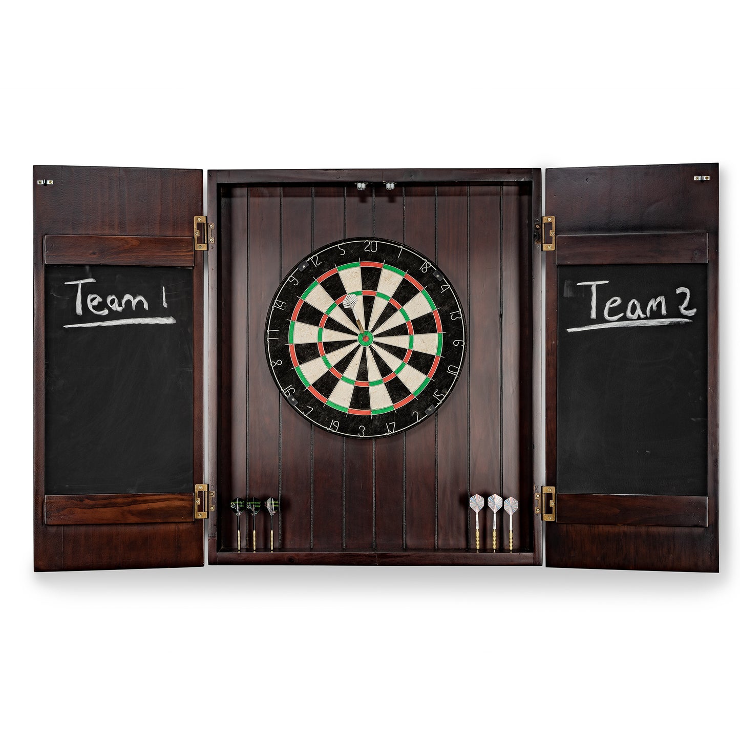 Presidential Rustic Chocolate Dartboard Cabinet