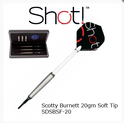 Shot Darts Ambassador Kenny Macneil V2 Soft Tip Darts - 18 gm