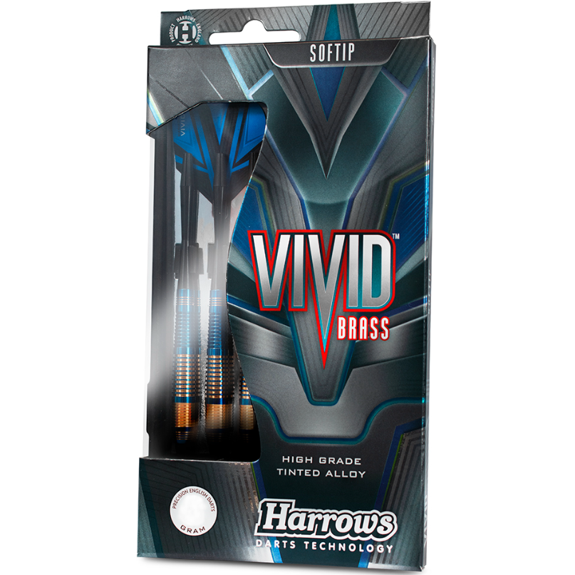 Harrows Vivid Brass Soft Tip Darts Set - 18 gm