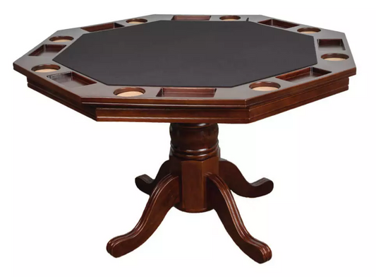 Presidential Billiards Octagonal Convertible Poker Table