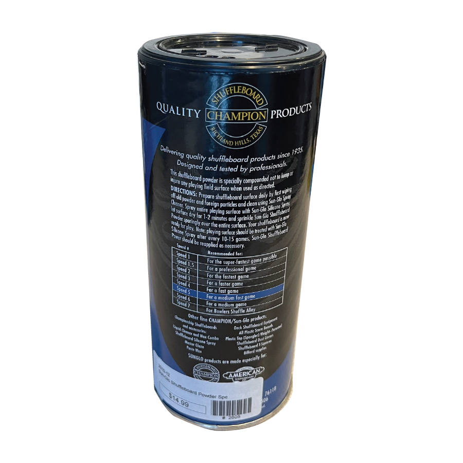 Sun-Glo Shuffleboard Powder Speed 5 Five-Star