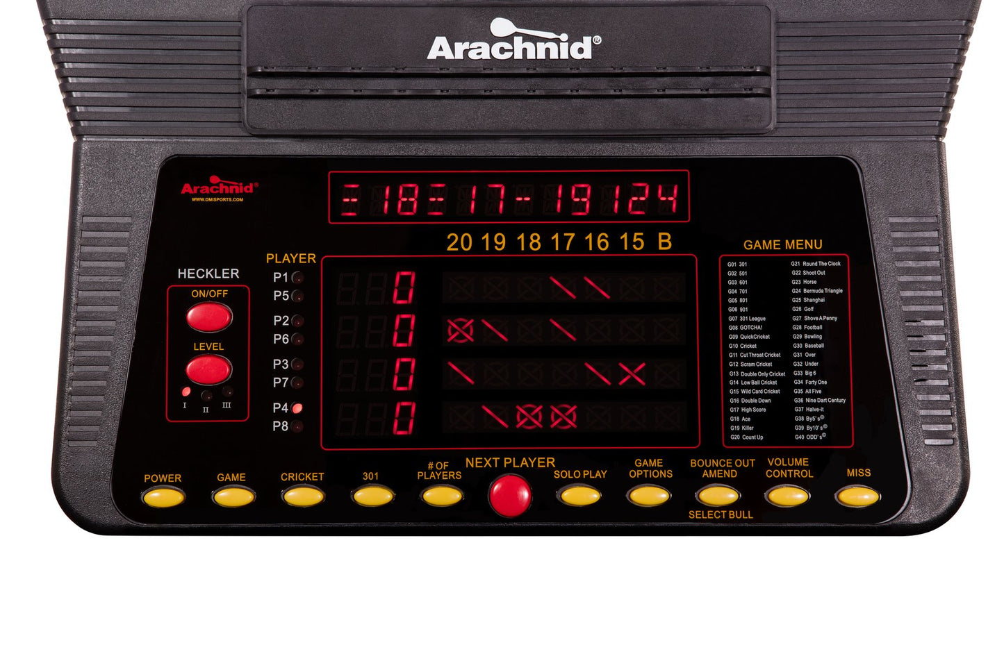 Arachnid Cricket Pro 800 Electronic Dartboard