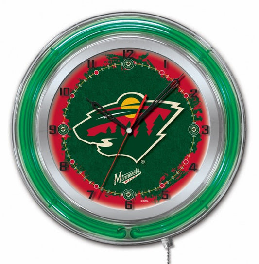 Minnesota Wild 19" Neon Clock