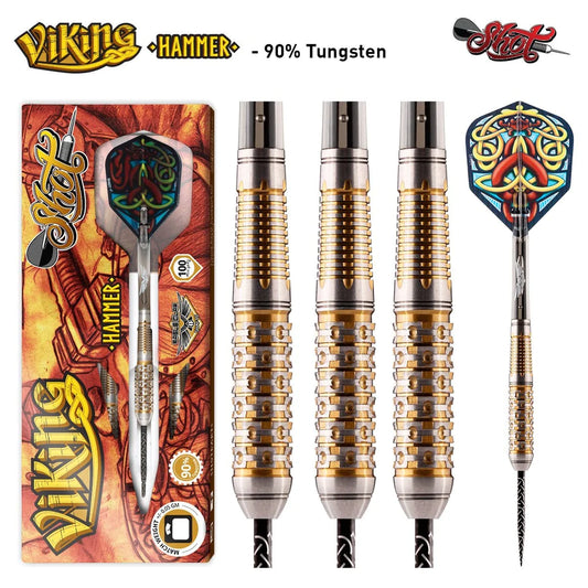 Shot Darts Viking Hammer Steel Tip Darts Set - 20 gm