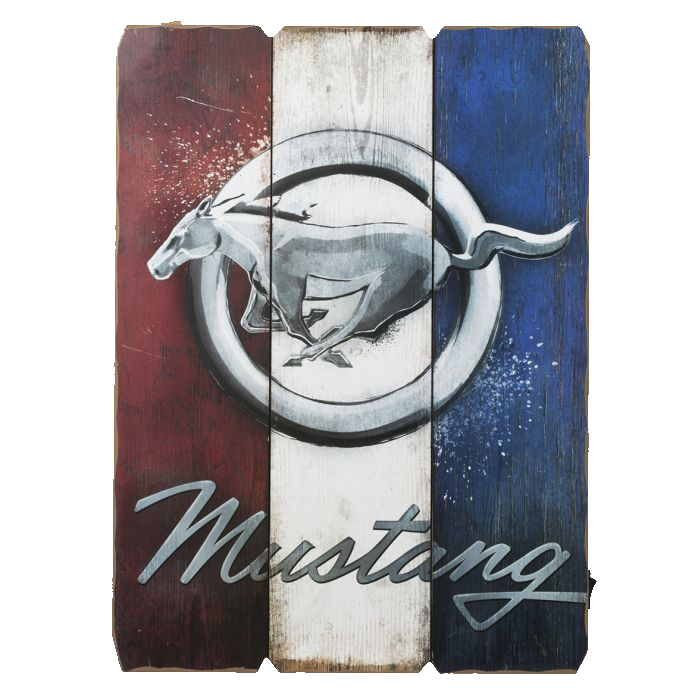 Ford Mustang Wood Wall Art