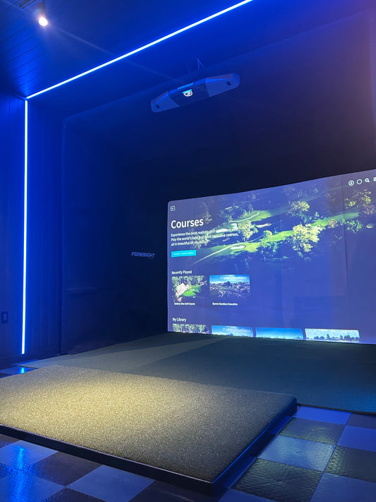 Much Space Do You Need for a Golf Simulator? | CAVES Game Room Design