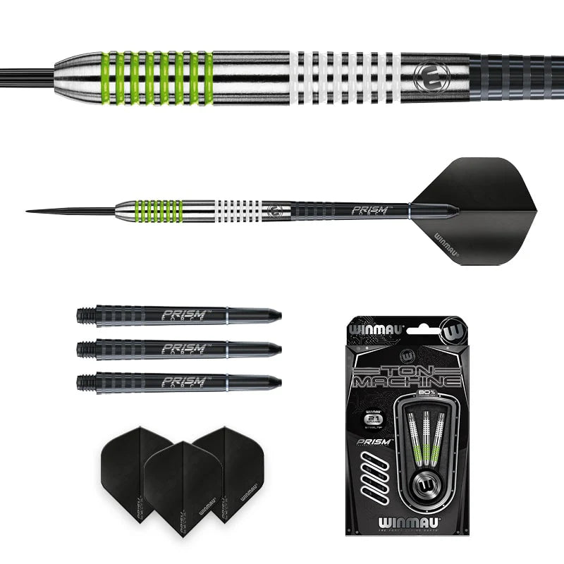 Winmau Ton Machine Green Dart Set - 25g