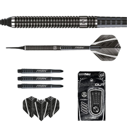 Winmau Blackout Soft Tip Dart Set - 18g