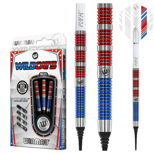 Winmau Wildcats 90% Darts 16g B/W 18g F/W