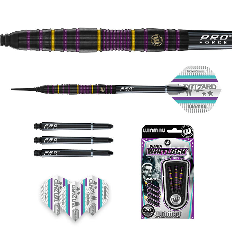 Winmau Simon Whitlock 85% Pro-Series Soft Tip Dart Set - 20g