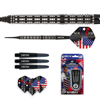 Winmau Leonard Gates 90% Darts 18g B/W 20g F/W