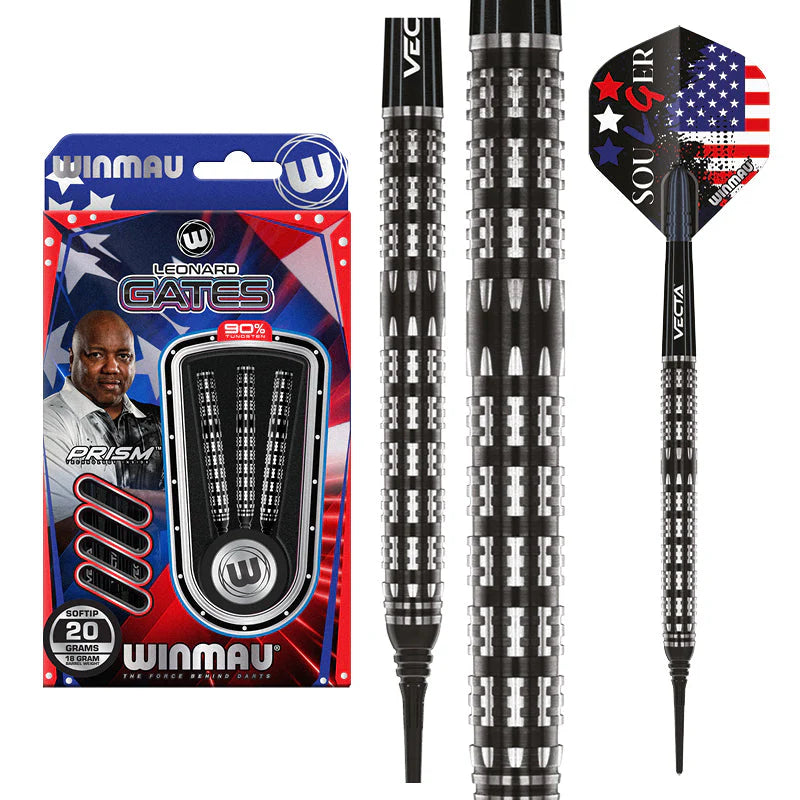 Winmau Leonard Gates 90% Darts 18g B/W 20g F/W