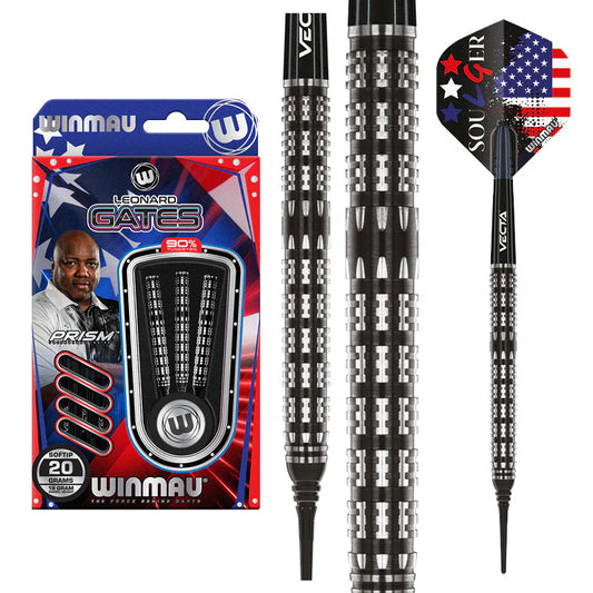Winmau Leonard Gates 90% Darts 18g B/W 20g F/W