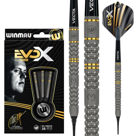 Winmau MVG Evo X Darts 90% Soft Tip Dart Set - 20 grams