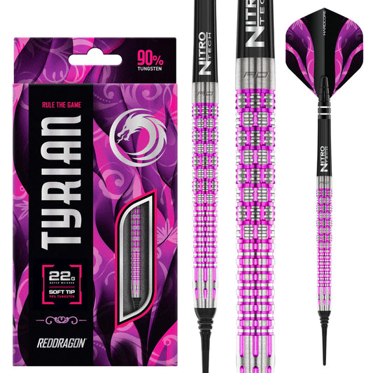Red Dragon Tyrian Soft Tip Dart Set - 20g