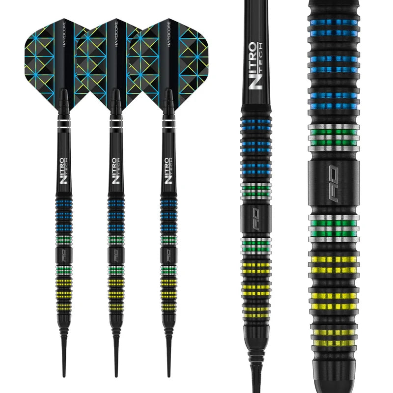 Red Dragon Dragonfly 95 Black - Tapered Soft Tip Dart Set - 20g