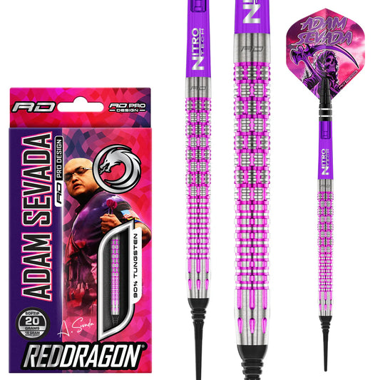Red Dragon Adam Sevada Soft Tip Dart Set - 20g