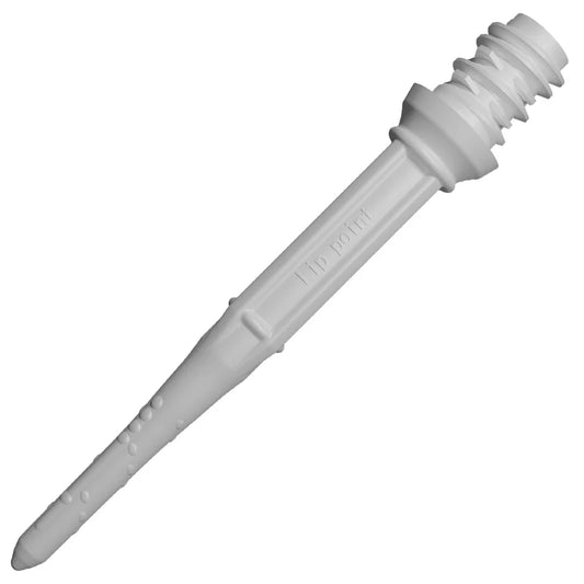 A-Z Darts L-Style Lippoint Premium Long Soft Tip Points - White (30 Count)