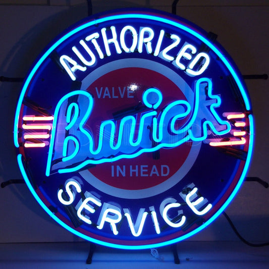 Neonetics Authorized Buick Service Neon Sign w/Backing