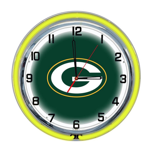 Green Bay Packers 14 inch Neon Clock