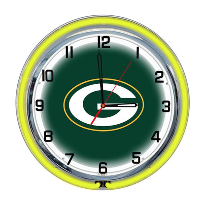 Green Bay Packers 18 inch Neon Clock