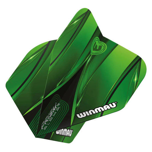 Winmau Green & Black Prism Alpha Standard Flight