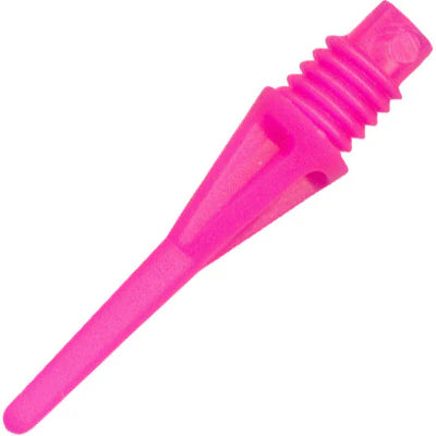 A-Z Darts Bulls Star Shorties Soft Tip Points - 50 QTY - Neon Pink