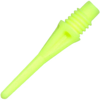 A-Z Darts Bulls Star Shorties Soft Tip Points - 50 QTY - Neon Yellow