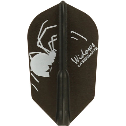 Laserdarts Fit Flight Dart Flights - Slim Black Widows