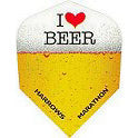 Harrows Marathon I Love Beer Dart Flights - Shape