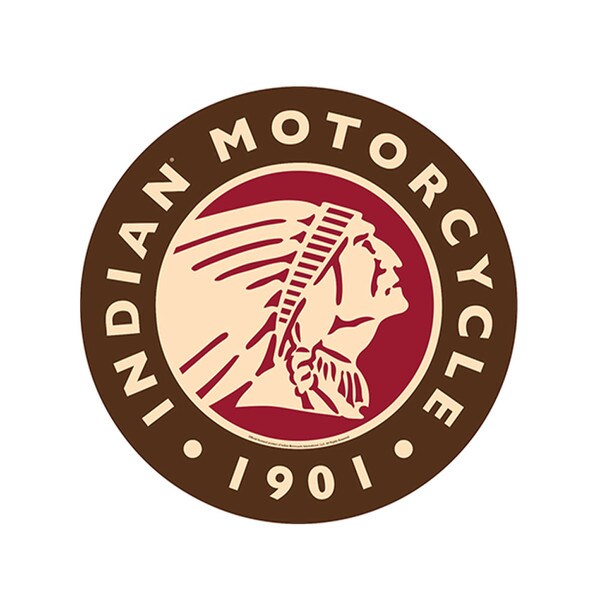 Indian Motorcycle Round Metal Button Sign