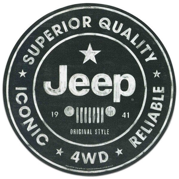Jeep Superior Quality Classic Road Metal Sign