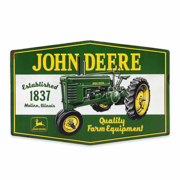 Open Road Brands John Deere Tractor Established 1837 Metal Sign